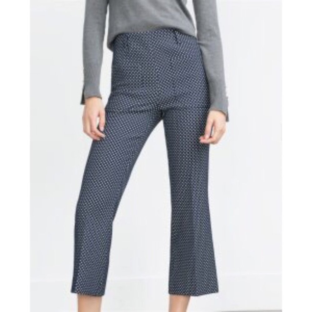 Zara polka dot retro flare PANTS
